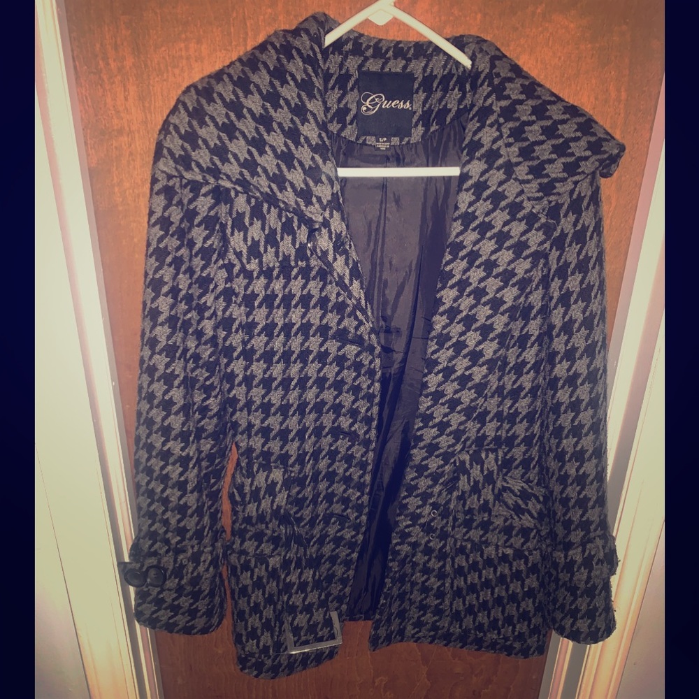 Guess Black and Gray Coat